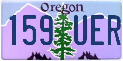 OR license plate 159UER