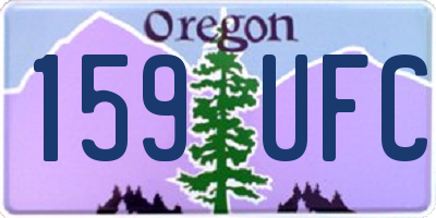 OR license plate 159UFC