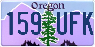OR license plate 159UFK