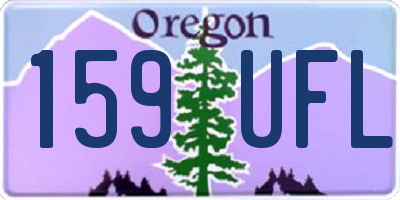 OR license plate 159UFL