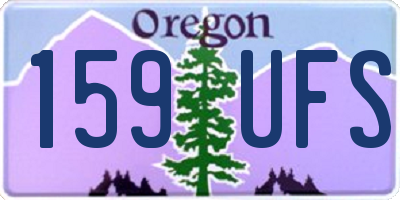 OR license plate 159UFS