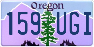 OR license plate 159UGI