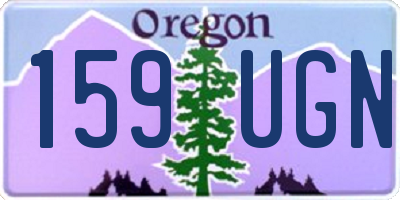 OR license plate 159UGN