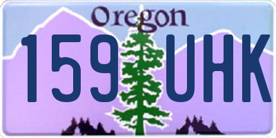 OR license plate 159UHK