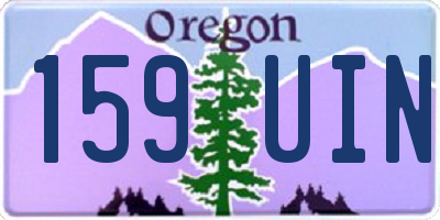 OR license plate 159UIN