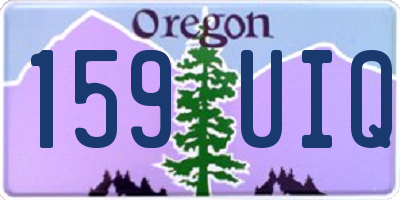 OR license plate 159UIQ