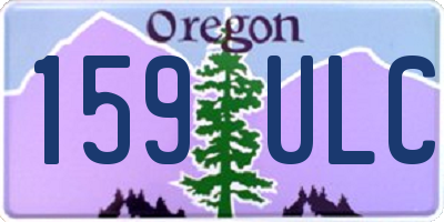 OR license plate 159ULC