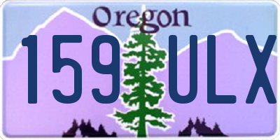 OR license plate 159ULX