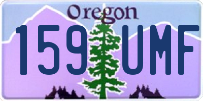 OR license plate 159UMF