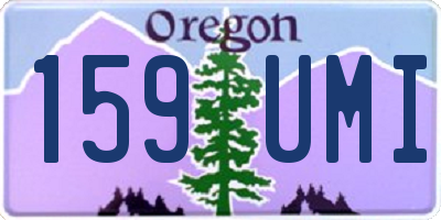 OR license plate 159UMI