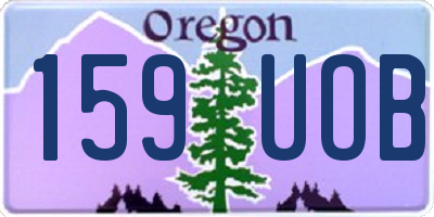 OR license plate 159UOB