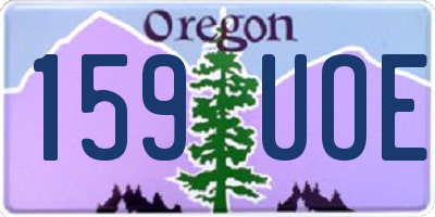 OR license plate 159UOE