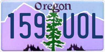 OR license plate 159UOL