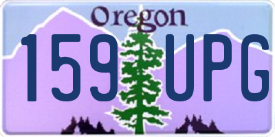 OR license plate 159UPG