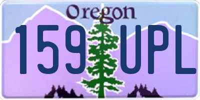OR license plate 159UPL