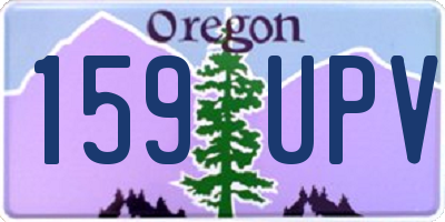 OR license plate 159UPV