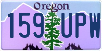 OR license plate 159UPW
