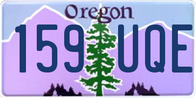 OR license plate 159UQE
