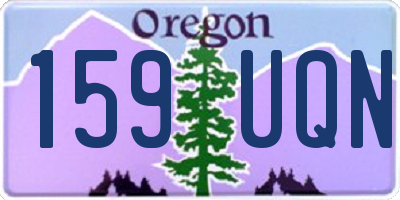 OR license plate 159UQN