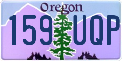 OR license plate 159UQP