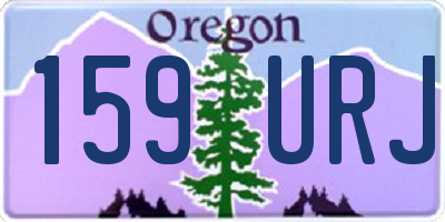 OR license plate 159URJ