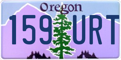 OR license plate 159URT