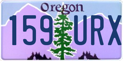 OR license plate 159URX