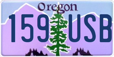 OR license plate 159USB