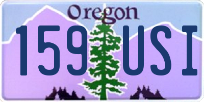 OR license plate 159USI
