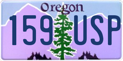 OR license plate 159USP