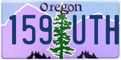 OR license plate 159UTH