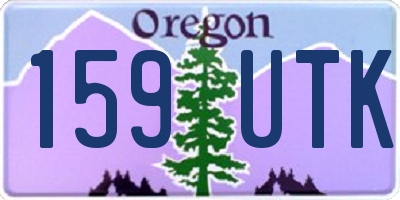 OR license plate 159UTK