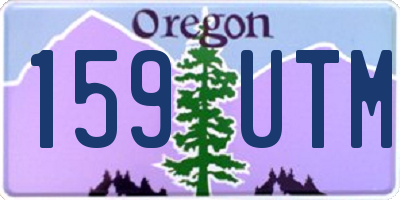 OR license plate 159UTM