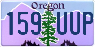 OR license plate 159UUP