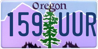 OR license plate 159UUR