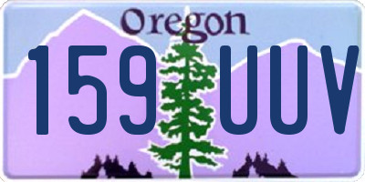 OR license plate 159UUV