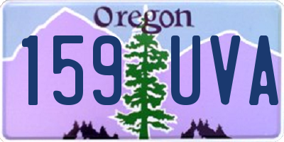 OR license plate 159UVA