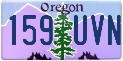 OR license plate 159UVN