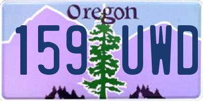 OR license plate 159UWD