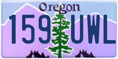 OR license plate 159UWL