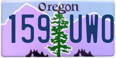 OR license plate 159UWO