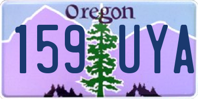 OR license plate 159UYA