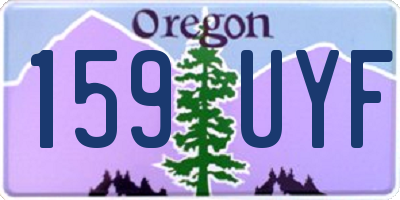 OR license plate 159UYF