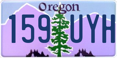 OR license plate 159UYH