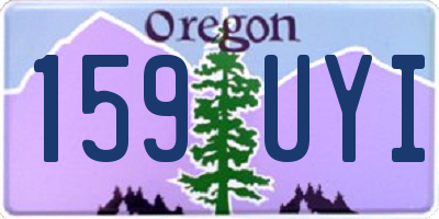 OR license plate 159UYI