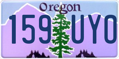 OR license plate 159UYO