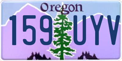 OR license plate 159UYV