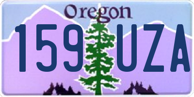 OR license plate 159UZA