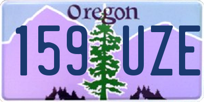 OR license plate 159UZE
