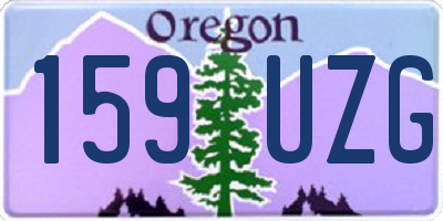 OR license plate 159UZG